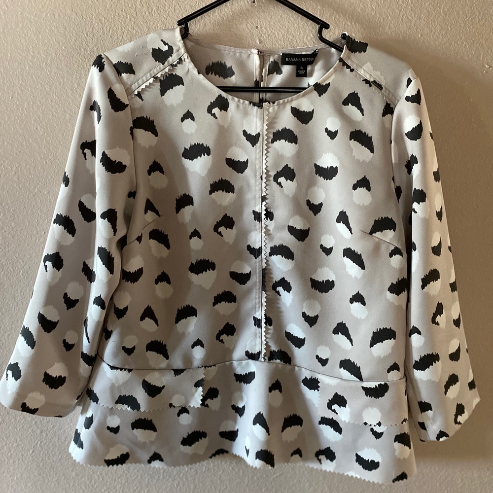 Banana republic peplum top.